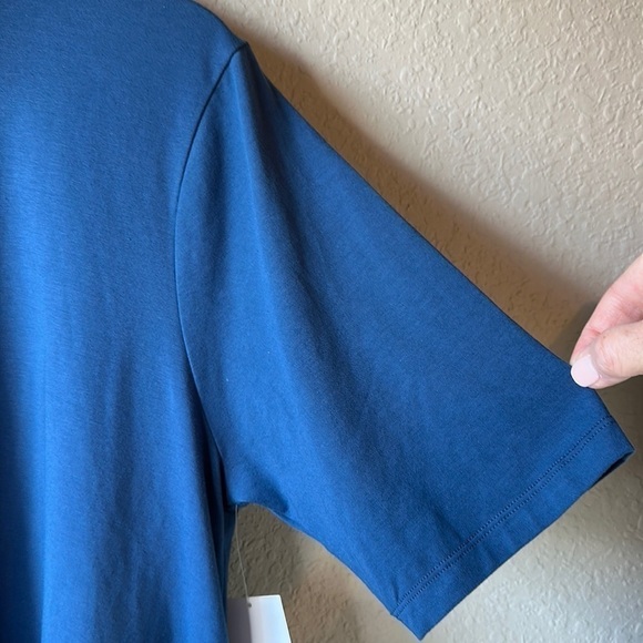 NWT Chico's SOFT CHIC Mock Neck Short Sleeve Tunic Size 3 - Picture 4 of 14